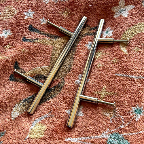 Silver metal bar pull - bar,
