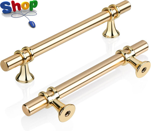 6pcs gold kitchen - kitchen, cupboard