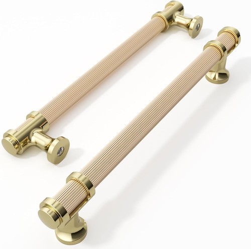 Pack gold cupboard handles - 10,