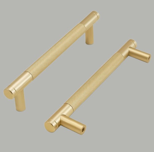 2pc pair gold knurled - of,