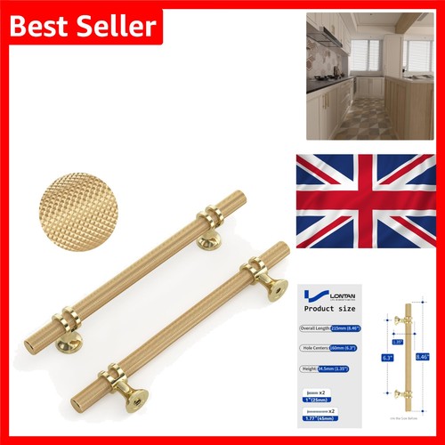 Gold kitchen handles - kitchen, 160mm