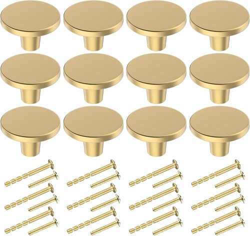 Elegant brushed gold - brushed, round