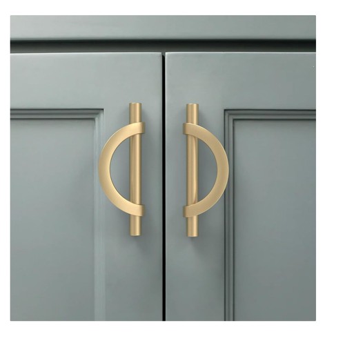 Pack gold cabinet pulls - 10,
