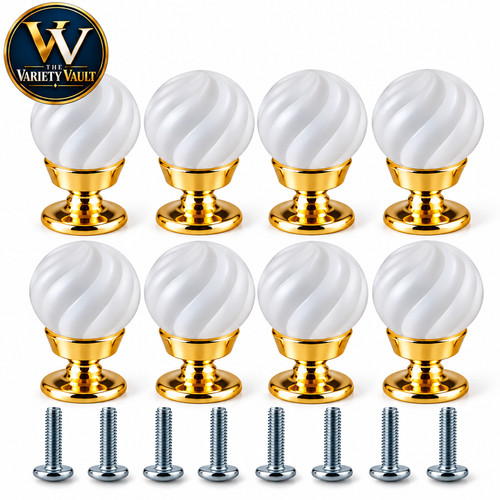 White glass swirl - glass,