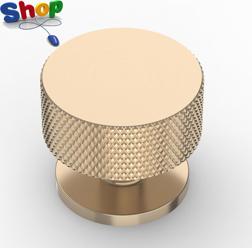 Pack gold cabinet knobs - 10,